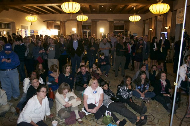 Local Clinton Celebration Loses Steam During Long Night