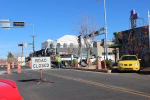 Road Closed In Front Of Astro