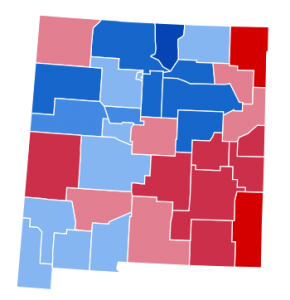 350px New Mexico Presidential Election Results By Shaded County, 2008.svg