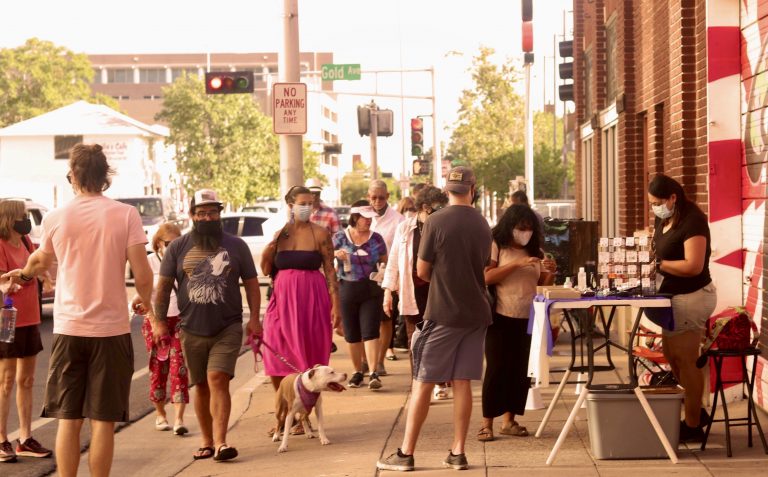 The Albuquerque Artwalk is up and walking