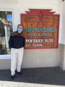 Rick Galligan, general manager of Thunderbird Bar & Grill, stands outside of the popular restaurant