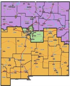 Nm's Current Representative District Map