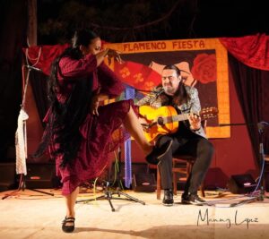 Valeria Montes And Juani De La Isla Emit High Energy During Their Flamenco Performance For The Flamenco Fiesta. Date Unknown Manny Lopez