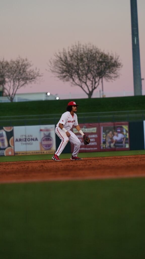 Kamron Willman prepares to field a ground ball