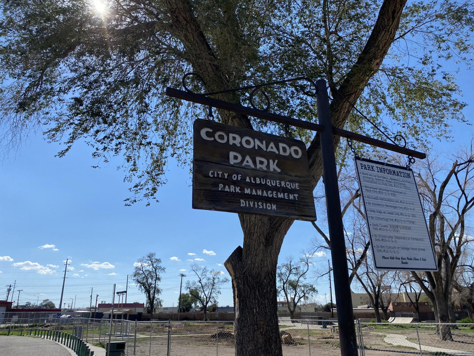 Coronado Park sign