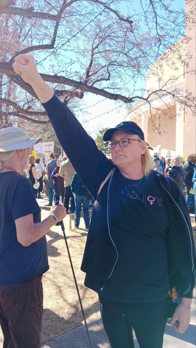 Local Activists Within the LGBTQ Community Took Part in the ‘50501 Movement’ against Trump and his Recent Policies Affecting Trans Youth 