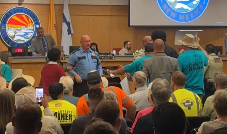 Chaos erupts at county meeting
